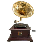 Antique Gramophone, Fully Functional Working Phonograpf, win-up record player, handcrafted, Vintage, Beautiful Gramophone